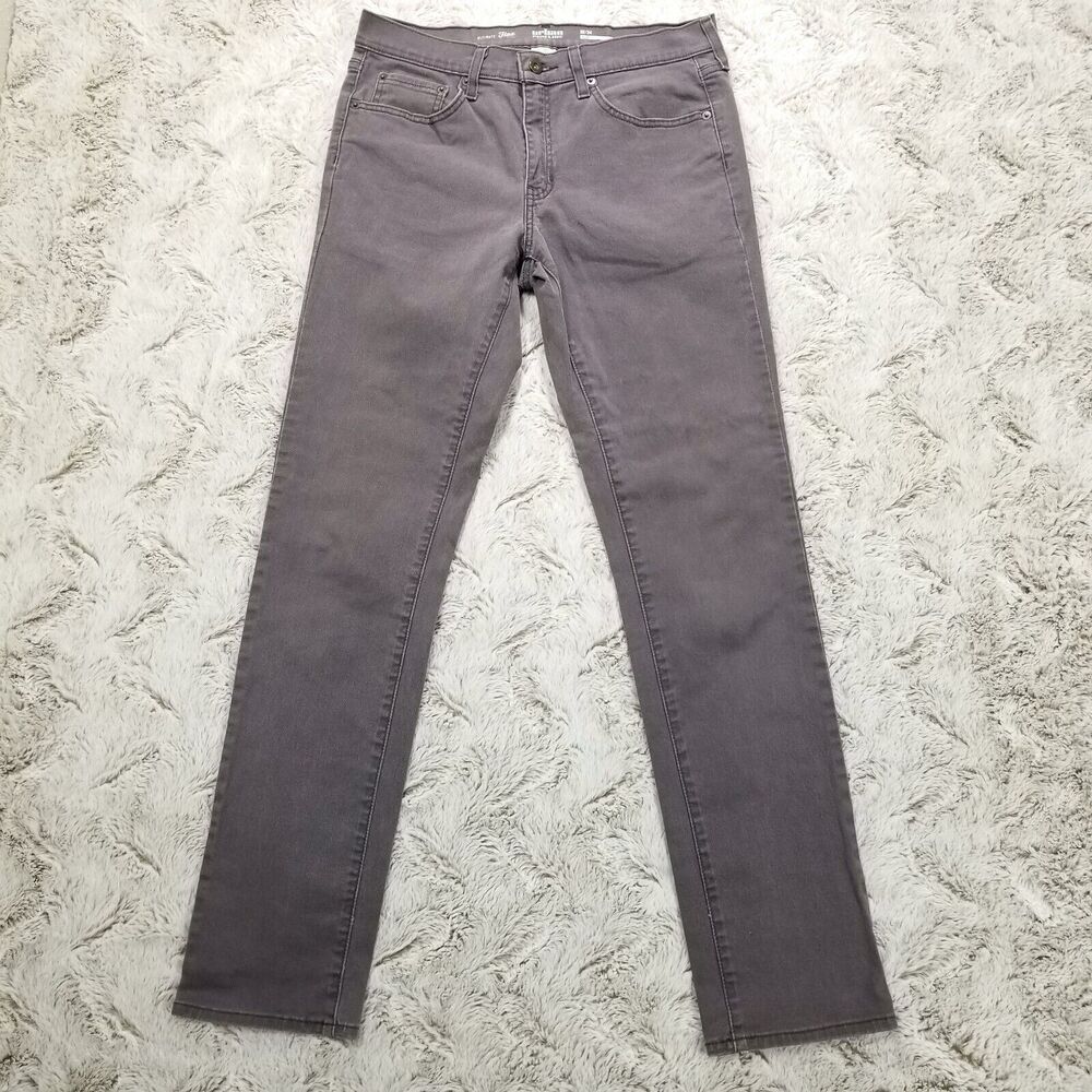 Urban Pipeline Jeans Mens 32×34 Gray Slim Ultimate Flex Light Wash Denim